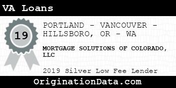 MORTGAGE SOLUTIONS OF COLORADO VA Loans silver
