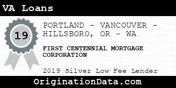 FIRST CENTENNIAL MORTGAGE CORPORATION VA Loans silver