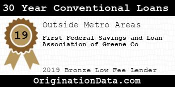 First Federal Savings and Loan Association of Greene Co 30 Year Conventional Loans bronze
