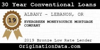 EVERGREEN MONEYSOURCE MORTGAGE COMPANY 30 Year Conventional Loans bronze