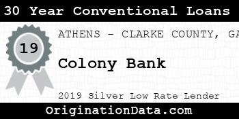 Colony Bank 30 Year Conventional Loans silver