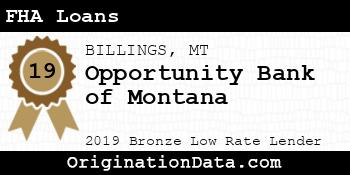 Opportunity Bank of Montana FHA Loans bronze