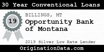 Opportunity Bank of Montana 30 Year Conventional Loans silver
