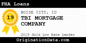 TBI MORTGAGE COMPANY FHA Loans gold