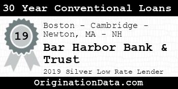 Bar Harbor Bank & Trust 30 Year Conventional Loans silver