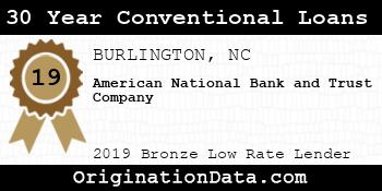 American National Bank and Trust Company 30 Year Conventional Loans bronze