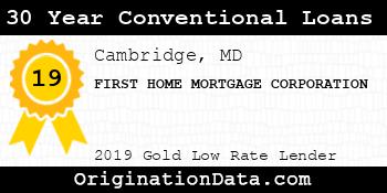 FIRST HOME MORTGAGE CORPORATION 30 Year Conventional Loans gold