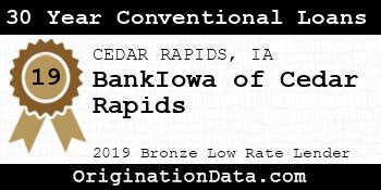 BankIowa of Cedar Rapids 30 Year Conventional Loans bronze