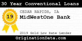 MidWestOne Bank 30 Year Conventional Loans gold