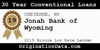 Jonah Bank of Wyoming 30 Year Conventional Loans bronze