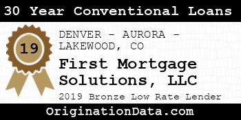 First Mortgage Solutions 30 Year Conventional Loans bronze
