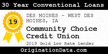 Community Choice Credit Union 30 Year Conventional Loans gold