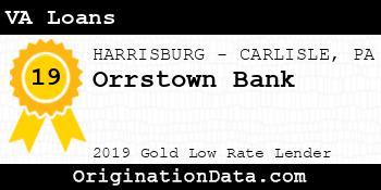 Orrstown Bank VA Loans gold