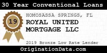 ROYAL UNITED MORTGAGE 30 Year Conventional Loans bronze