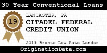CITADEL FEDERAL CREDIT UNION 30 Year Conventional Loans bronze