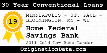 Home Federal Savings Bank 30 Year Conventional Loans gold