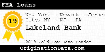 Lakeland Bank FHA Loans gold