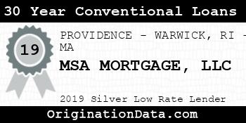 MSA MORTGAGE 30 Year Conventional Loans silver