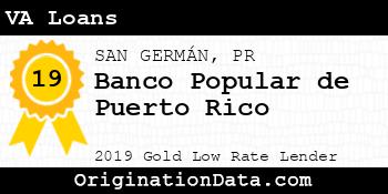 Banco Popular de Puerto Rico VA Loans gold