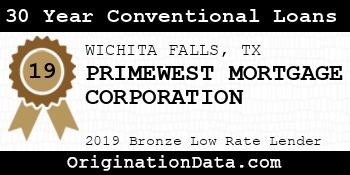 PRIMEWEST MORTGAGE CORPORATION 30 Year Conventional Loans bronze