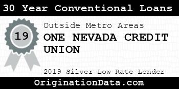 ONE NEVADA CREDIT UNION 30 Year Conventional Loans silver