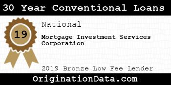 Mortgage Investment Services Corporation 30 Year Conventional Loans bronze