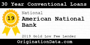 American National Bank 30 Year Conventional Loans gold