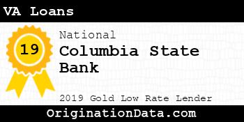 Columbia State Bank VA Loans gold