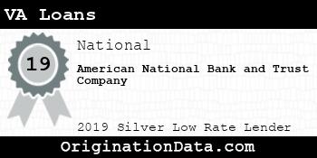 American National Bank and Trust Company VA Loans silver