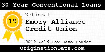 Emory Alliance Credit Union 30 Year Conventional Loans gold