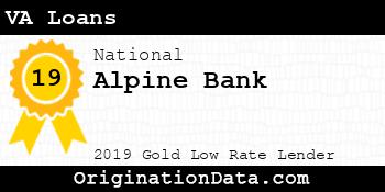 Alpine Bank VA Loans gold