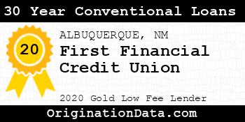 First Financial Credit Union 30 Year Conventional Loans gold