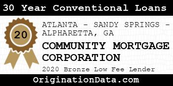 COMMUNITY MORTGAGE CORPORATION 30 Year Conventional Loans bronze