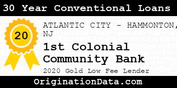 1st Colonial Community Bank 30 Year Conventional Loans gold