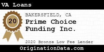 Prime Choice Funding  VA Loans bronze