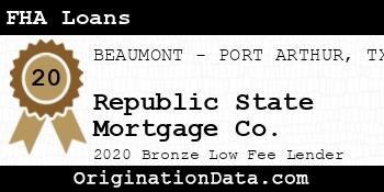 Republic State Mortgage Co. FHA Loans bronze
