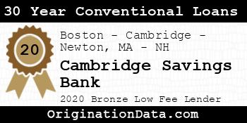 Cambridge Savings Bank 30 Year Conventional Loans bronze