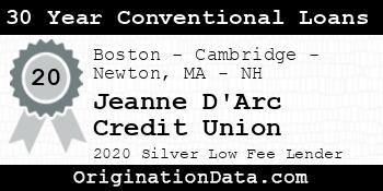 Jeanne D'Arc Credit Union 30 Year Conventional Loans silver