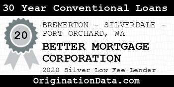 BETTER MORTGAGE CORPORATION 30 Year Conventional Loans silver