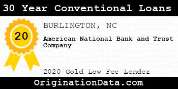 American National Bank and Trust Company 30 Year Conventional Loans gold