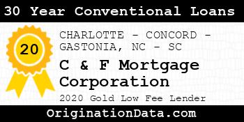 C & F Mortgage Corporation 30 Year Conventional Loans gold