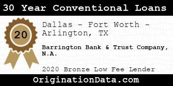 Barrington Bank & Trust Company N.A. 30 Year Conventional Loans bronze