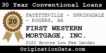FIRST WESTERN MORTGAGE 30 Year Conventional Loans bronze