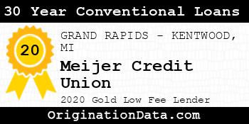 Meijer Credit Union 30 Year Conventional Loans gold