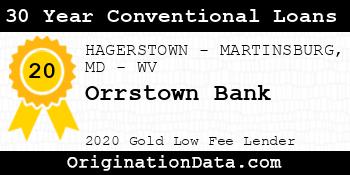 Orrstown Bank 30 Year Conventional Loans gold