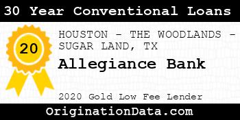 Allegiance Bank 30 Year Conventional Loans gold