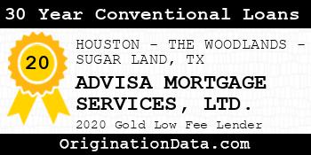 ADVISA MORTGAGE SERVICES LTD. 30 Year Conventional Loans gold