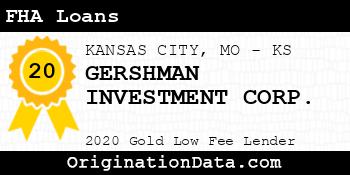 GERSHMAN INVESTMENT CORP. FHA Loans gold