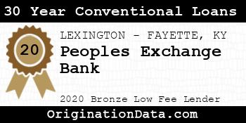 Peoples Exchange Bank 30 Year Conventional Loans bronze