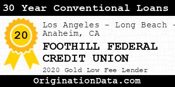 FOOTHILL FEDERAL CREDIT UNION 30 Year Conventional Loans gold